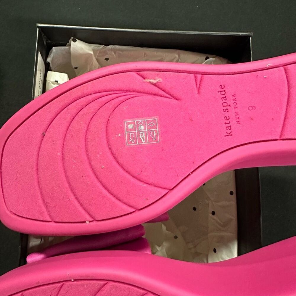 Kate Spade Neoprene Bikini Wedge Sandals 9 Rhododendron Grove - Picture 7 of 8